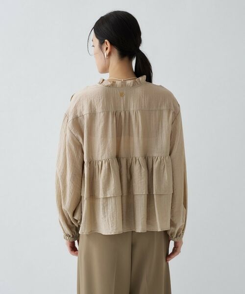 cloenc / クロエンス シャツ・ブラウス | 【手洗い可】シアーティアードフリルブラウス | 詳細9