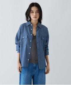 cloenc / クロエンス シャツ・ブラウス | シアーデニムオーバーシャツ