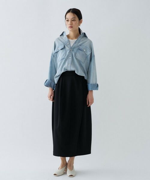 cloenc / クロエンス シャツ・ブラウス | シアーデニムオーバーシャツ | 詳細1