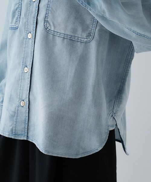 cloenc / クロエンス シャツ・ブラウス | シアーデニムオーバーシャツ | 詳細11