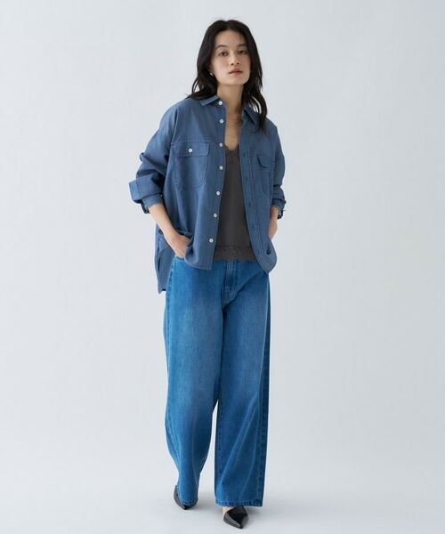 cloenc / クロエンス シャツ・ブラウス | シアーデニムオーバーシャツ | 詳細13