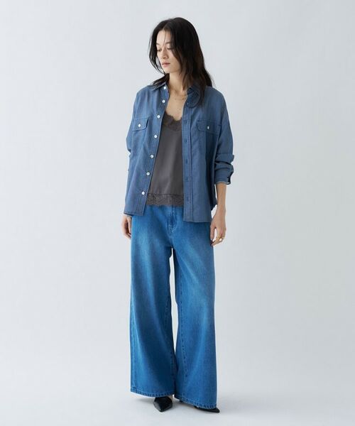 cloenc / クロエンス シャツ・ブラウス | シアーデニムオーバーシャツ | 詳細14