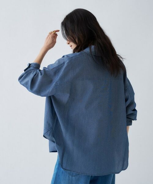 cloenc / クロエンス シャツ・ブラウス | シアーデニムオーバーシャツ | 詳細17