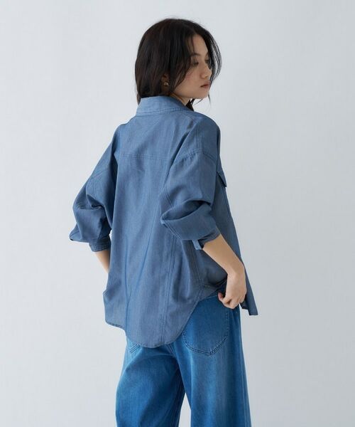 cloenc / クロエンス シャツ・ブラウス | シアーデニムオーバーシャツ | 詳細18
