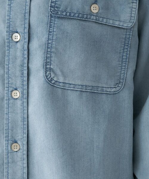 cloenc / クロエンス シャツ・ブラウス | 【マシンウォッシュ】シアーデニムオーバーシャツ | 詳細22