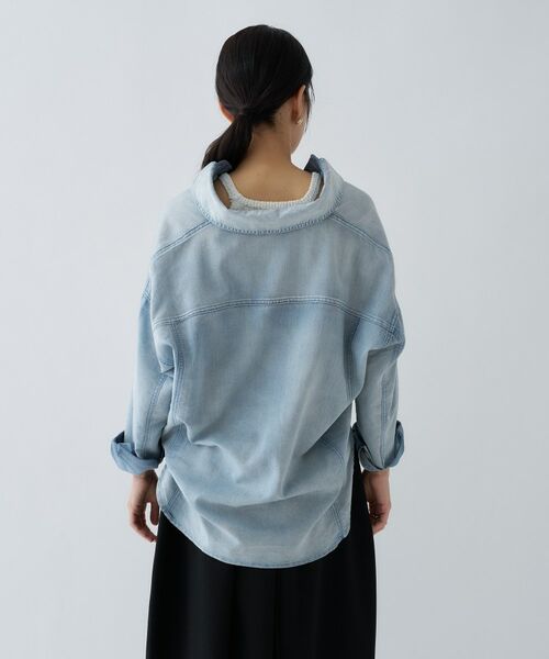 cloenc / クロエンス シャツ・ブラウス | シアーデニムオーバーシャツ | 詳細4