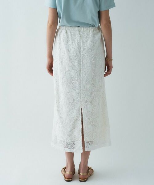 cloenc / クロエンス ロング・マキシ丈スカート | 【手洗い可】レースイージーナロースカート | 詳細11