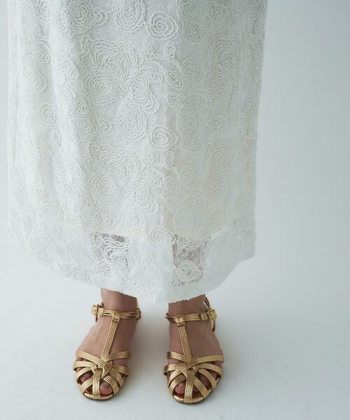 cloenc / クロエンス ロング・マキシ丈スカート | 【手洗い可】レースイージーナロースカート | 詳細14