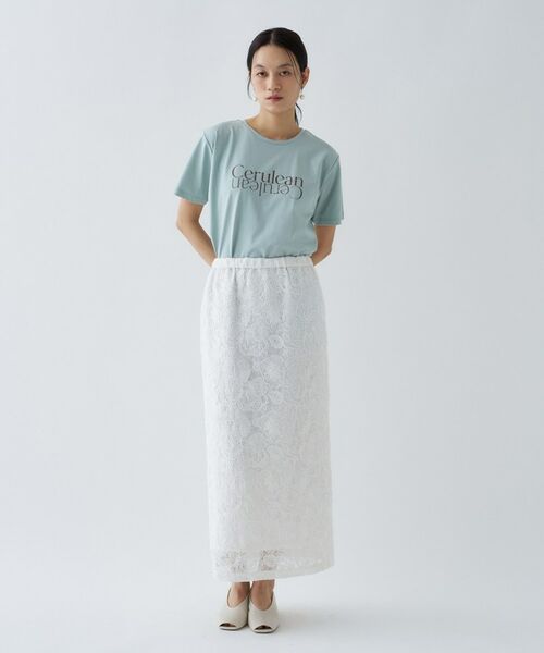 cloenc / クロエンス ロング・マキシ丈スカート | 【手洗い可】レースイージーナロースカート | 詳細16