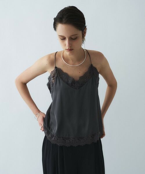 cloenc / クロエンス キャミソール・チューブトップ | 【手洗い可】サテンレースキャミソール | 詳細12