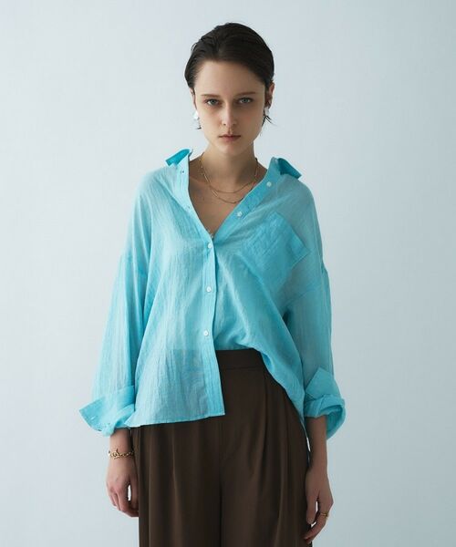 cloenc / クロエンス シャツ・ブラウス | 【手洗い可】シアーシャンブレーシャツ | 詳細15