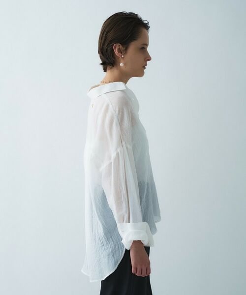 cloenc / クロエンス シャツ・ブラウス | 【手洗い可】シアーシャンブレーシャツ | 詳細5