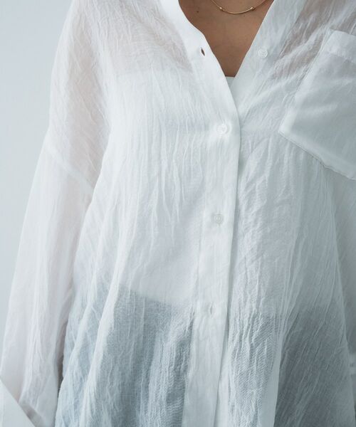 cloenc / クロエンス シャツ・ブラウス | 【手洗い可】シアーシャンブレーシャツ | 詳細7