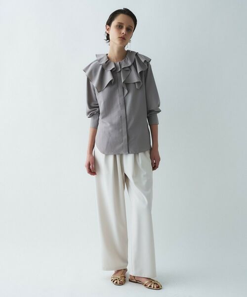 cloenc / クロエンス シャツ・ブラウス | 【マシンウォッシュ】ラッフルフリルブラウス | 詳細12