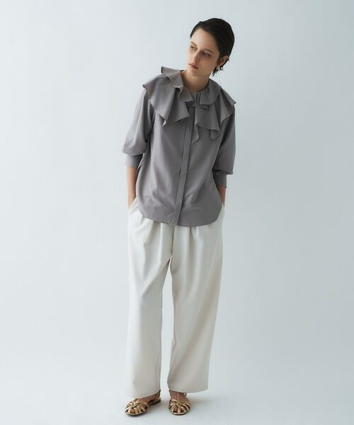 cloenc / クロエンス シャツ・ブラウス | 【マシンウォッシュ】ラッフルフリルブラウス | 詳細13