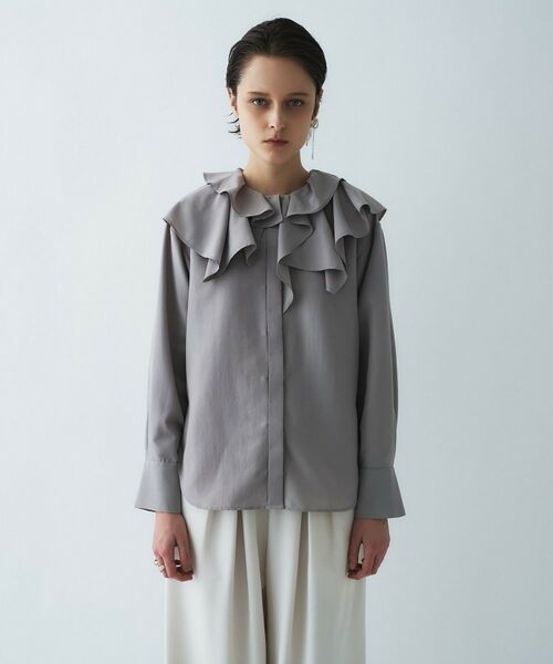 cloenc / クロエンス シャツ・ブラウス | 【マシンウォッシュ】ラッフルフリルブラウス | 詳細15