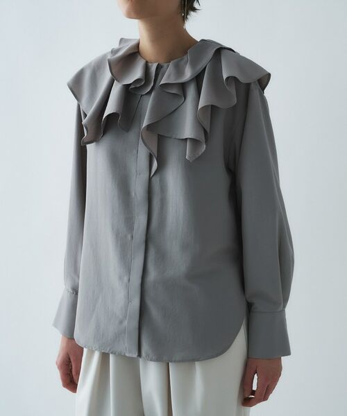 cloenc / クロエンス シャツ・ブラウス | 【マシンウォッシュ】ラッフルフリルブラウス | 詳細18