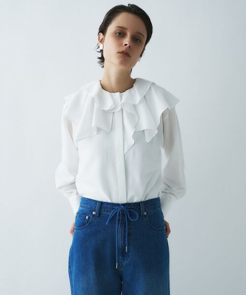 cloenc / クロエンス シャツ・ブラウス | 【マシンウォッシュ】ラッフルフリルブラウス | 詳細3