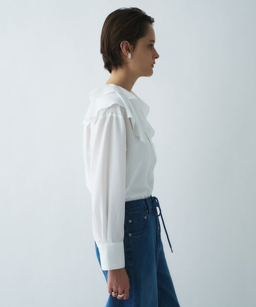 cloenc / クロエンス シャツ・ブラウス | 【マシンウォッシュ】ラッフルフリルブラウス | 詳細5