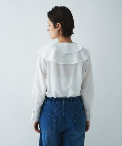 cloenc / クロエンス シャツ・ブラウス | 【マシンウォッシュ】ラッフルフリルブラウス | 詳細6