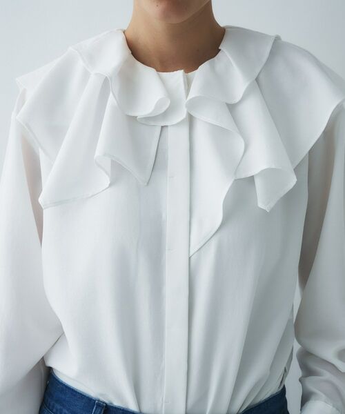 cloenc / クロエンス シャツ・ブラウス | 【マシンウォッシュ】ラッフルフリルブラウス | 詳細7