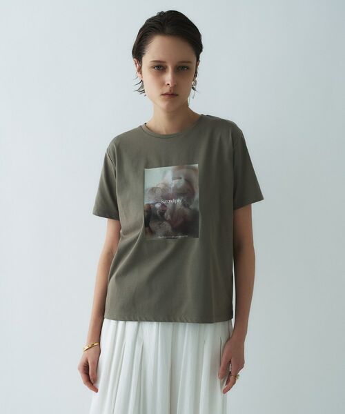 cloenc / クロエンス Tシャツ | グラフィックTシャツ（カーキ(327)）