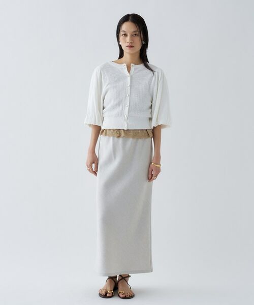 cloenc / クロエンス カーディガン・ボレロ | 【手洗い可】パフスリーブニットカーディガン | 詳細10