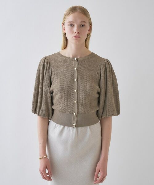 cloenc / クロエンス カーディガン・ボレロ | 【手洗い可】パフスリーブニットカーディガン | 詳細14