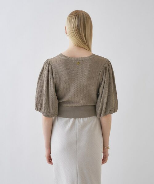 cloenc / クロエンス カーディガン・ボレロ | 【手洗い可】パフスリーブニットカーディガン | 詳細16