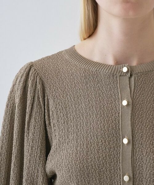 cloenc / クロエンス カーディガン・ボレロ | 【手洗い可】パフスリーブニットカーディガン | 詳細17