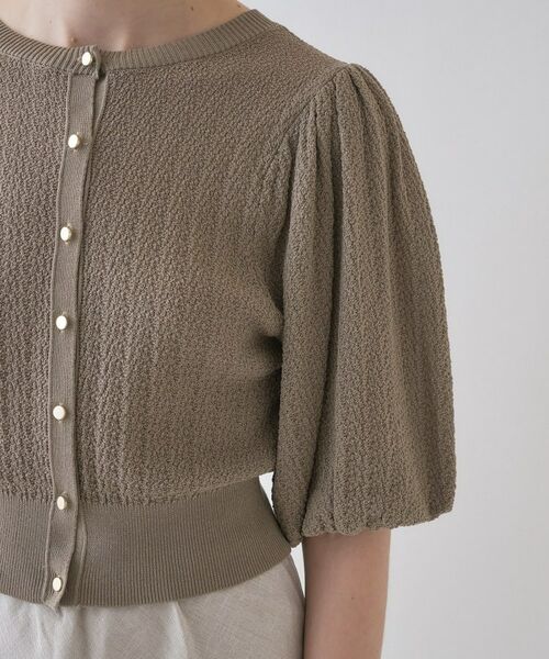 cloenc / クロエンス カーディガン・ボレロ | 【手洗い可】パフスリーブニットカーディガン | 詳細18