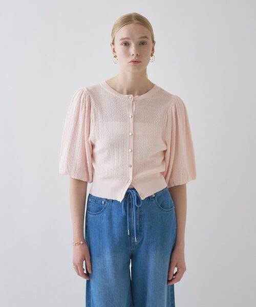 cloenc / クロエンス カーディガン・ボレロ | 【手洗い可】パフスリーブニットカーディガン | 詳細3