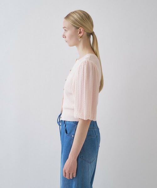 cloenc / クロエンス カーディガン・ボレロ | 【手洗い可】パフスリーブニットカーディガン | 詳細4