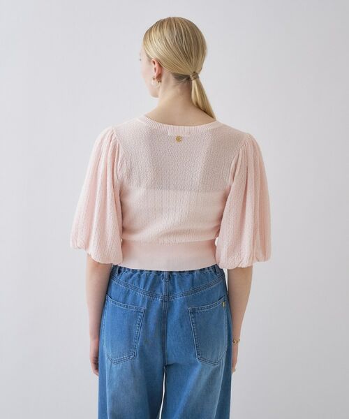 cloenc / クロエンス カーディガン・ボレロ | 【手洗い可】パフスリーブニットカーディガン | 詳細5