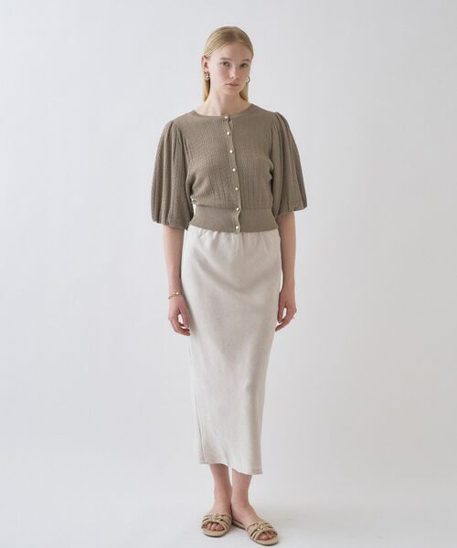 cloenc / クロエンス カーディガン・ボレロ | 【手洗い可】パフスリーブニットカーディガン | 詳細8