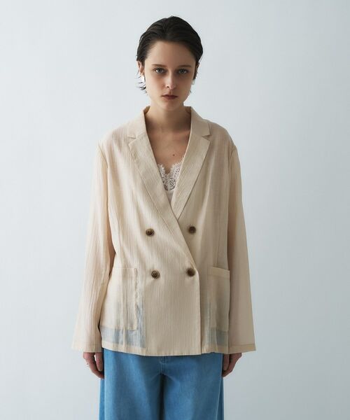 cloenc / クロエンス テーラードジャケット | シアーテーラードジャケット | 詳細12