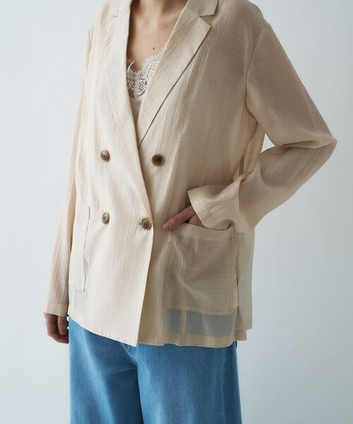 cloenc / クロエンス テーラードジャケット | シアーテーラードジャケット | 詳細15