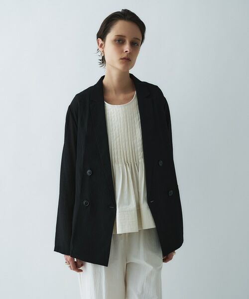 cloenc / クロエンス テーラードジャケット | シアーテーラードジャケット（ブラック(019)）