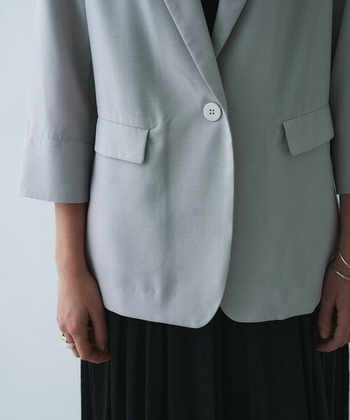 cloenc / クロエンス テーラードジャケット | 【接触冷感／UVカット／マシンウォッシュ】ハーフスリーブテーラードジャケット | 詳細12