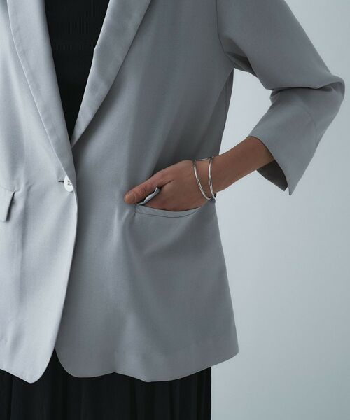 cloenc / クロエンス テーラードジャケット | 【接触冷感／UVカット／マシンウォッシュ】ハーフスリーブテーラードジャケット | 詳細13