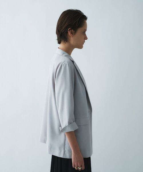 cloenc / クロエンス テーラードジャケット | 【接触冷感／UVカット／マシンウォッシュ】ハーフスリーブテーラードジャケット | 詳細5