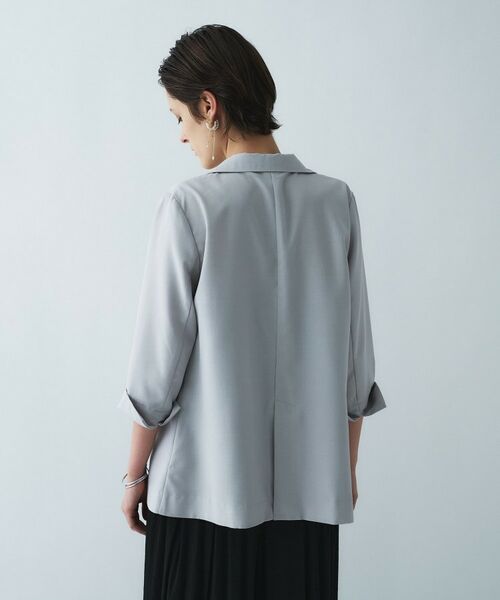 cloenc / クロエンス テーラードジャケット | 【接触冷感／UVカット／マシンウォッシュ】ハーフスリーブテーラードジャケット | 詳細6