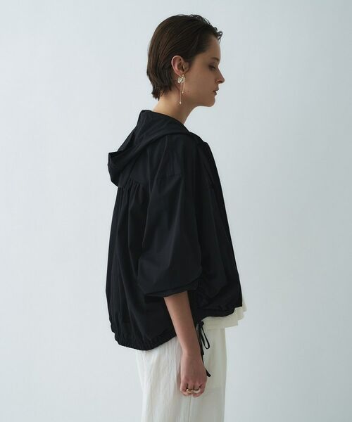 cloenc / クロエンス レザーブルゾン・ジャケット | 【接触冷感／UVカット／マシンウォッシュ】エアリーギャザーパーカー | 詳細15