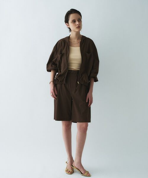 cloenc / クロエンス レザーブルゾン・ジャケット | 【接触冷感／UVカット／マシンウォッシュ】エアリーギャザーパーカー | 詳細2