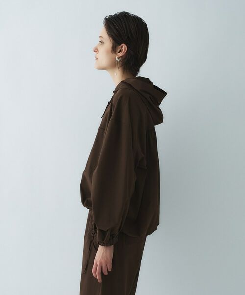 cloenc / クロエンス レザーブルゾン・ジャケット | 【接触冷感／UVカット／マシンウォッシュ】エアリーギャザーパーカー | 詳細6