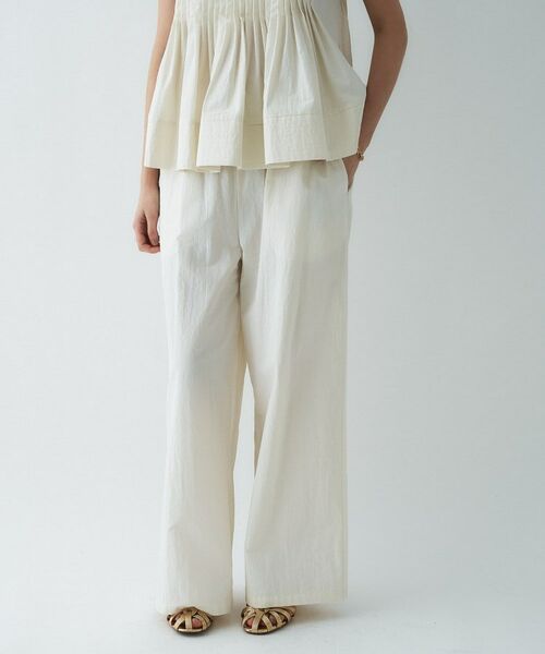 cloenc / クロエンス パンツ | 【セットアップ】ブロードイージーワイドパンツ | 詳細4