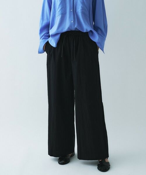 cloenc / クロエンス パンツ | 【セットアップ】ブロードイージーワイドパンツ（ブラック(019)）