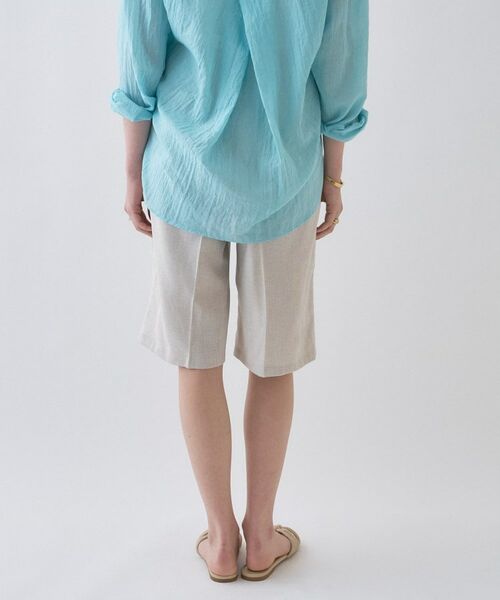 cloenc / クロエンス ショート・ハーフ・半端丈パンツ | 【セットアップ／接触冷感／マシンウォッシュ】リネンライクハーフパンツ | 詳細13