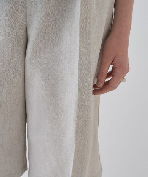 cloenc / クロエンス ショート・ハーフ・半端丈パンツ | 【セットアップ／接触冷感／マシンウォッシュ】リネンライクハーフパンツ | 詳細14