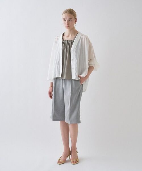 cloenc / クロエンス ショート・ハーフ・半端丈パンツ | 【セットアップ／接触冷感／マシンウォッシュ】リネンライクハーフパンツ | 詳細16